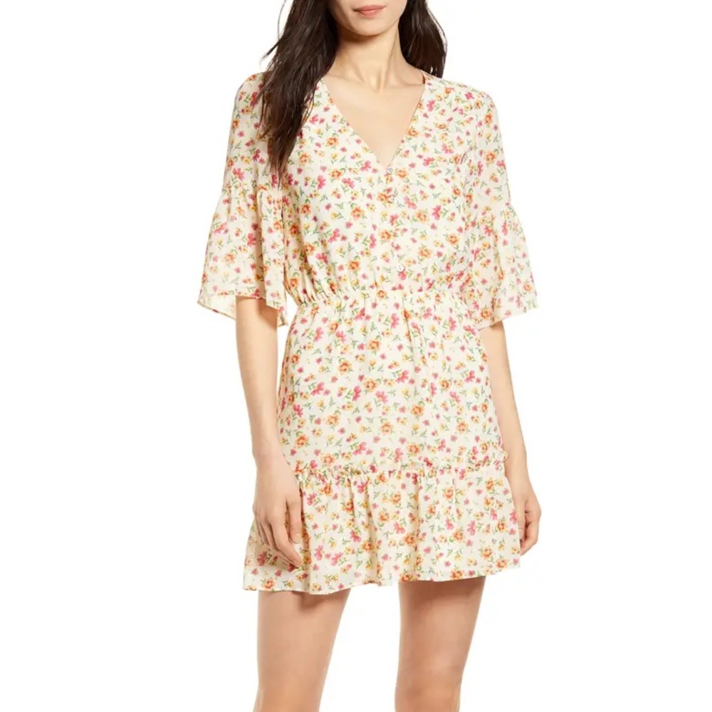 {Lost&Wander} floral cottage mini dress